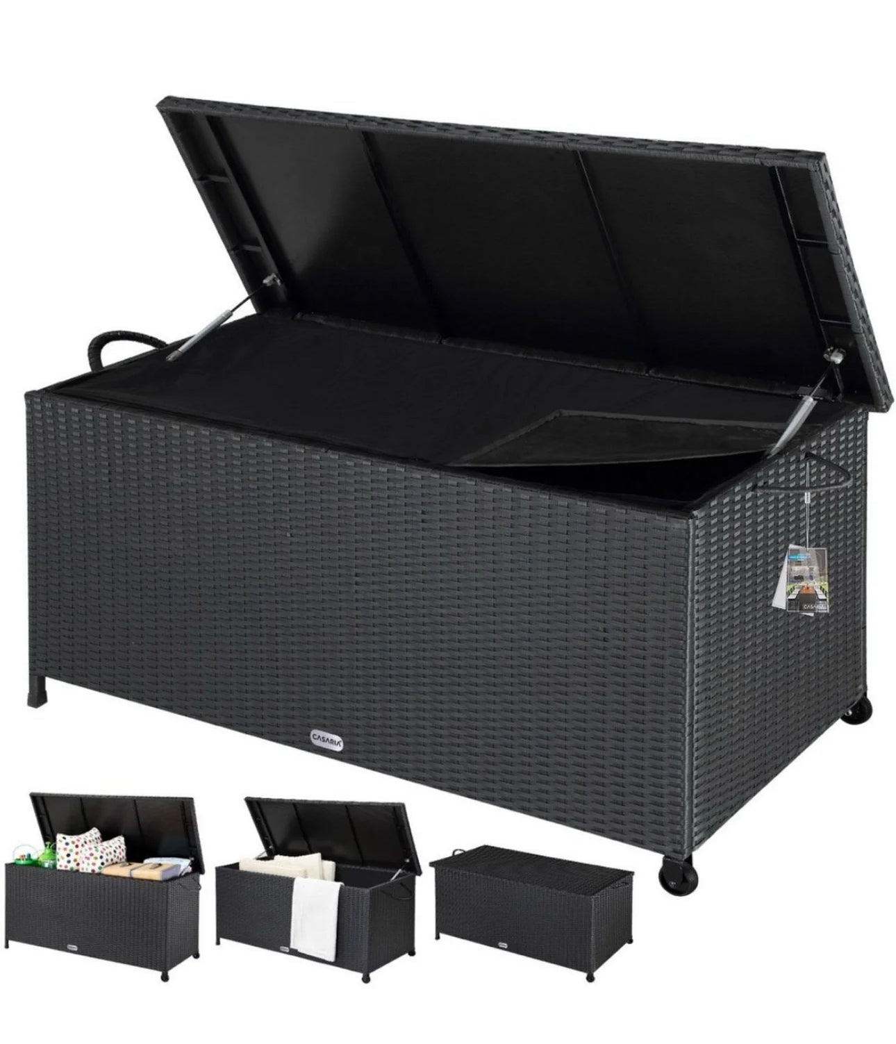 Gartenbox Polyratten Schwarz